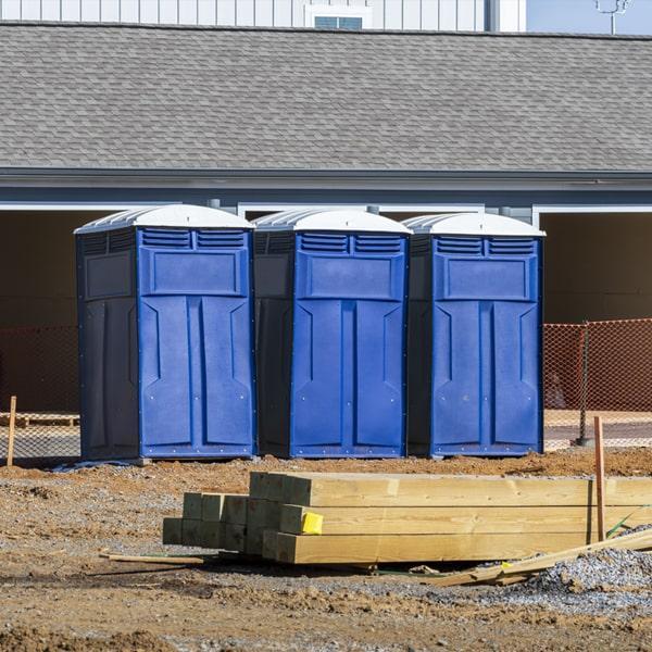 Heavy-duty construction site porta potty in Laurel, Mississippi